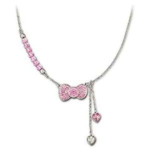 Swarovski Hello Kitty Pink Bow Necklace